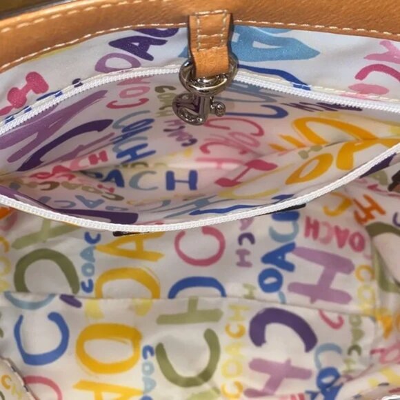 Coach Hampton Pastel Tote Bag # A0969-F13552 EUC - Picture 6 of 10